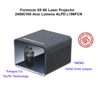 Formovie X5 4K Laser Projector 2450CVIA Ansi Lumens ALPD L196FCN